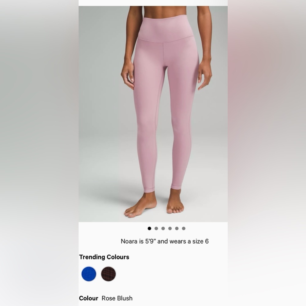 Lululemon align leggings rose blush size 2/ 28